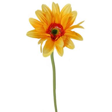 GERBERA KWIAT POJEDYNCZY 70 cm KOLOR ŻÓŁTY