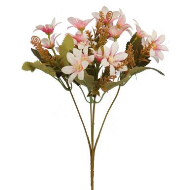 BUKIET Z PIĘCIOMA GAŁĄZKAMI DROBNYCH KWIATKÓW KOLOR JASNO RÓŻOWY