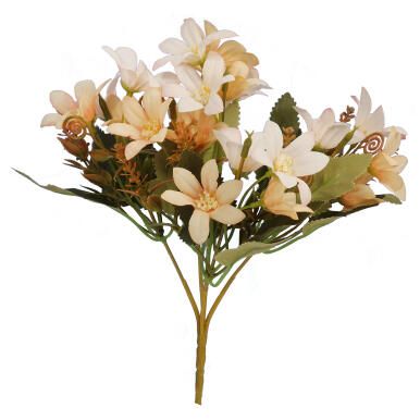 BUKIET Z PIĘCIOMA GAŁĄZKAMI DROBNYCH KWIATKÓW KOLOR KREMOWY