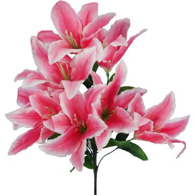 BUKIET 10 LILII KOLOR RÓŻOWY