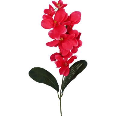 Sztuczny Storczyk Gałązka 67cm Kolor Ciemny Różowy o Wysokiej Jakości