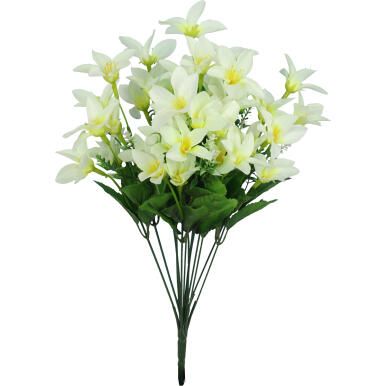 BUKIET 13 GAŁĄZEK Z CLEMATISAMI KOLOR BIAŁY