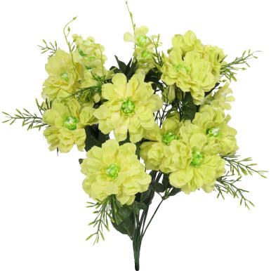 Sztuczny Bukiet 14 Anemonów Zielonych - Dekoracja Wysokiej Jakości Wyglądająca Jak Żywe Kwiaty