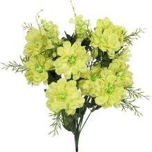 Sztuczny Bukiet 14 Anemonów Zielonych - Dekoracja Wysokiej Jakości Wyglądająca Jak Żywe Kwiaty