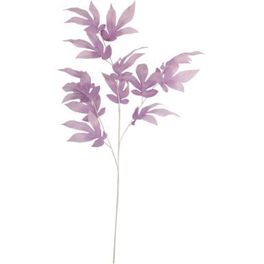 LIŚĆ GAŁĄZKA POTRÓJNA FIIOLETOWA 95CM