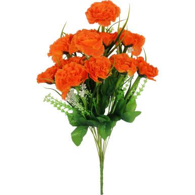 BUKIET 12 GOŹDZIKÓW KOLOR POMARAŃCZOWY