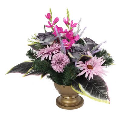 Elegancki Stroik Nagrobny w Stonowanych Kolorach