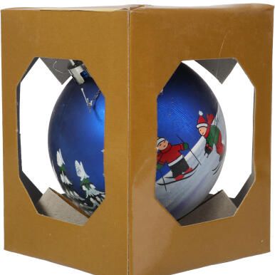 BOMBKA PLASTIKOWA 1 SZT 8CM KOLOR NIEBIESKI