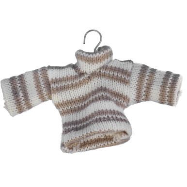 Ozdoba bożonarodzeniowa zawieszka SWETEREK z materiału 13X9cm BRĄZOWY