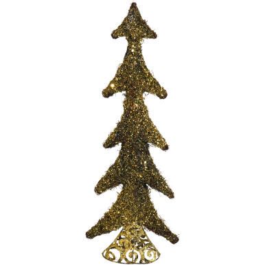 CHOINKA Z SIZALU Z METALOWĄ PODSTAWĄ 80CM BRĄZOWA