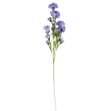Gałązka z Sztucznymi Goździkami Fioletowymi - 15 Kwiatów, Wysokość 86 cm