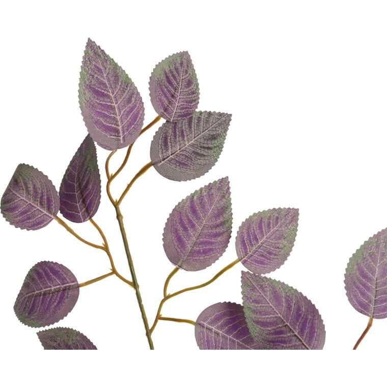 LIŚĆ GAŁĄZKA POTRÓJNA BENIAMINA KOLOR FIOLETOWY 60 CM