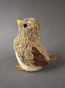 Brązowy Ptak z Trocin - Figurka Dekoracyjna 13x11cm