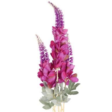 GLICYNIA GAŁĄZKA 3 KWIATÓW 96 CM KOLOR FIOLETOWY