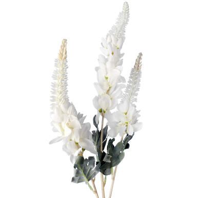 GLICYNIA GAŁĄZKA 3 KWIATÓW 96 CM KOLOR BIAŁY
