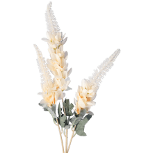 Galicja Sztuczna - Gałązka z Trzema Kwiatami Glicynii, Kolor Kremowy, 96 cm