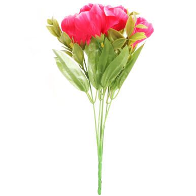 BUKIET 6 GAŁĄZEK EUSTOMY WYSOKOŚĆ 36 CM - KOLOR RÓŻOWY