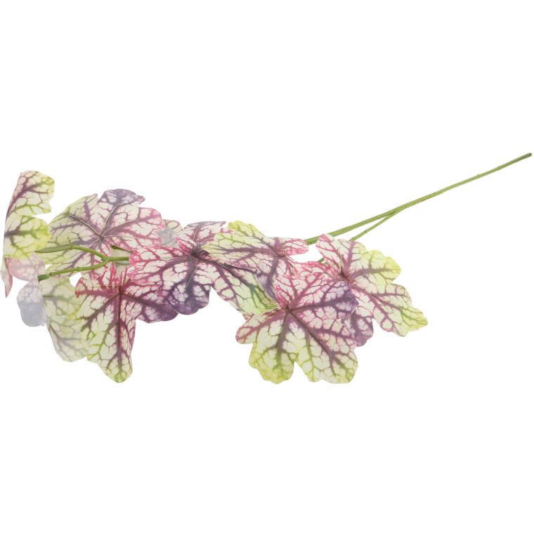 CALADIUM GAŁĄZKA LIŚCI OZDOBNYCH 82 CM KOLOR FIOLETOWY