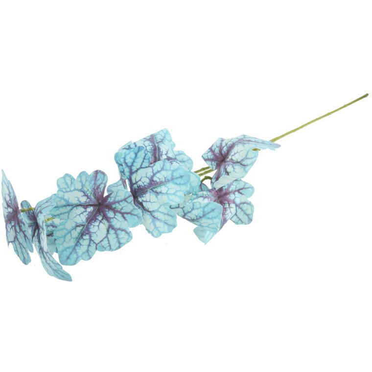 CALADIUM GAŁĄZKA LIŚCI OZDOBNYCH 82 CM KOLOR NIEBIESKI