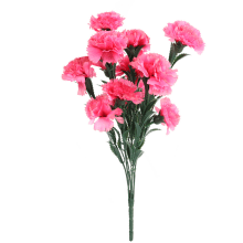 GOŹDZIKI BUKIET 15 KWIATÓW 42 CM KOLOR RÓŻOWY