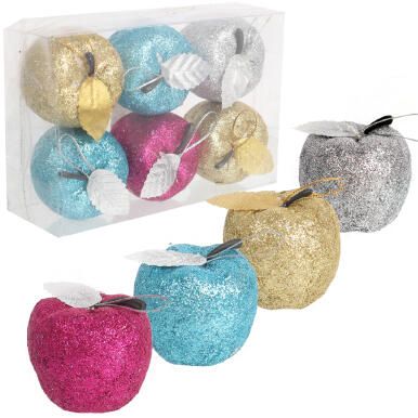 KPL.6 BOMBEK PLASTIKOWYCH JABŁUSZKA 5 CM