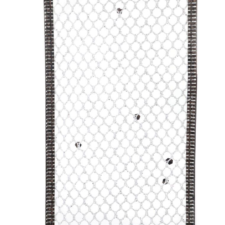 Wstążka dekoracyjna 10 m na szpuli srebrna