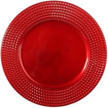 Podtalerz Dekoracyjny Kwadraciki Czerwony 33cm - Idealny na Święta i Okazje Specjalne