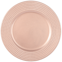 Podtalerz Dekoracyjny Kwadraciki Różowy 33cm - Akcesorium na Przyjęcia i Święta