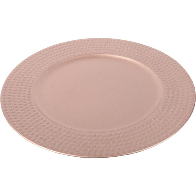 Podtalerz Dekoracyjny Kwadraciki Różowy 33cm - Akcesorium na Przyjęcia i Święta