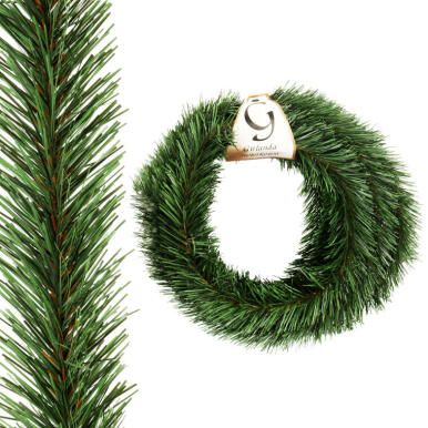 Girlanda CHOINKOWA ŚWIĄTECZNA DEKORACJA ŁAŃCUCH 5m x 7.5 cm