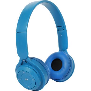 SŁUCHAWKI BEZPRZEWODOWE SKŁADANE NAUSZNE KOLOR NIEBIESKI