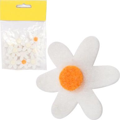 OZDOBY WIELKANOCNE ZESTAW KWIATKÓW 10 SZT NA PRZYLEPIEC