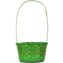 Koszyk wielkanocny do święconki fi 22 cm zielony