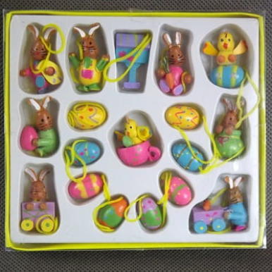 Komplet 18 Dekoracyjnych Ozd&oacute;b do Powieszenia 13x14cm w Kartoniku