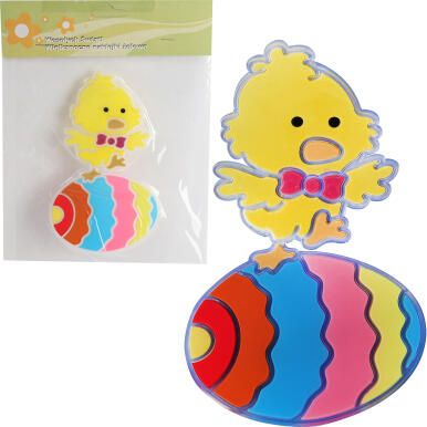 NAKLEJKA ŻELOWA SAMOPRZYLEPNA NA OKNO KURCZAK II