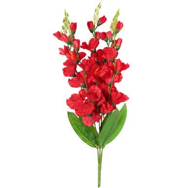 Bukiet 5 czerwonych Gladioli o Wysokości 60 cm