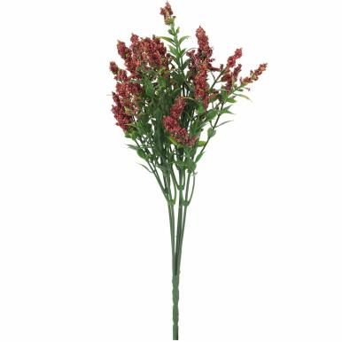 BUKIET 5 GAŁĄZEK TAWUŁKI 28 CM KOLOR CZERWONY