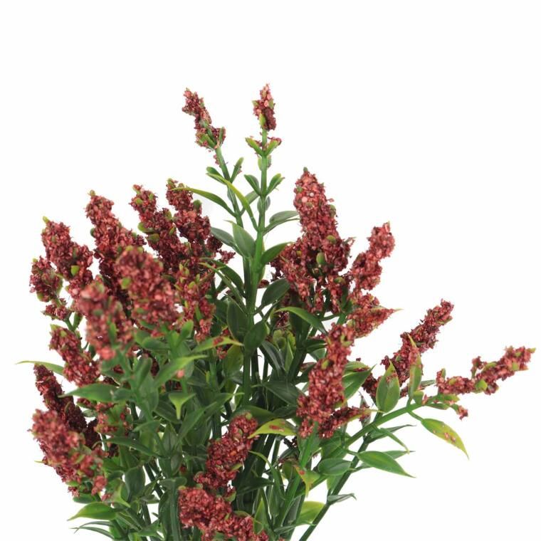 BUKIET 5 GAŁĄZEK TAWUŁKI 28 CM KOLOR CZERWONY