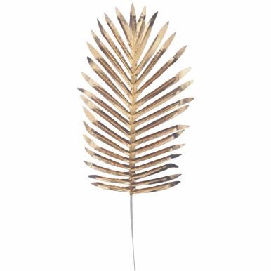 Złoty Liść Cycasa do Kompozycji Kwiatowych 35x20 cm