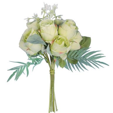 BUKIET 10 RÓŻ 30 CM KOLOR ZIELONY