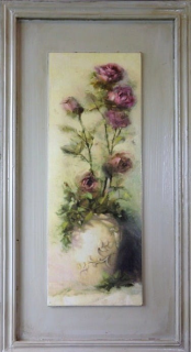 Obraz kompozycja z różami 1 w rozmiarze 30 x 56 cm