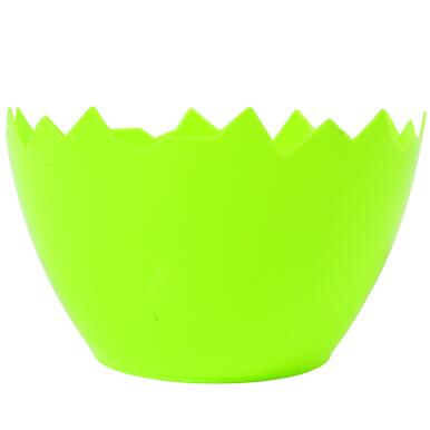 Osłonka Doniczka Wysoka Jajko ZIELONA na rzeżuchę