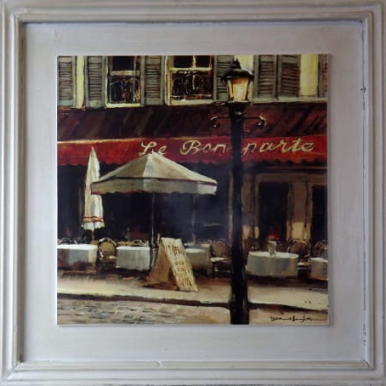 Obraz Postarzana Ulica Paryska 44x44 cm - Część Tryptyku