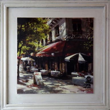 Obraz z serii Ulice Paryża o efekcie postarzania 44x44 cm