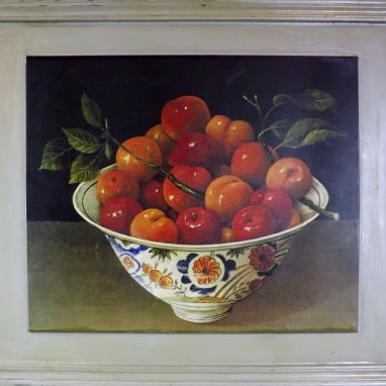 Postarzany Obraz z Jabłkami 46 x 56 cm - Seria Owocowa