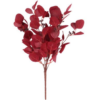 Bukiet liści jabłoni w kolorze BORDOWYM 52 cm