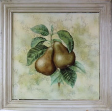 Obraz gałązki owocowe gruszki 41 x 41 cm