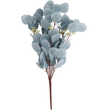 Bukiet liści jabłoni w kolorze NIEBIESKIM 52 cm