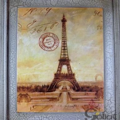 Postarzany Obraz Wieży Eiffla - część 1 z 2 w serii