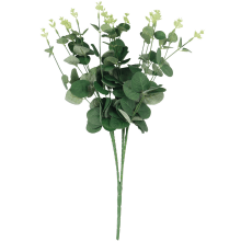 Bukiet liści EUCALYPTUSA w kolorze CIEMNO ZIELONYM  II 50 cm